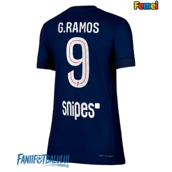Paris Saint-Germain Goncalo Ramos #9 Tricou Fotbal Replică 2025-26 Femei Acasa